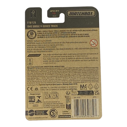 Matchbox 1940 Dodge V-Series Truck - Matchbox Series 119/125