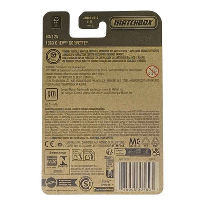 Matchbox 1963 Chevy Corvette - 2025 Matchbox Series 83/125