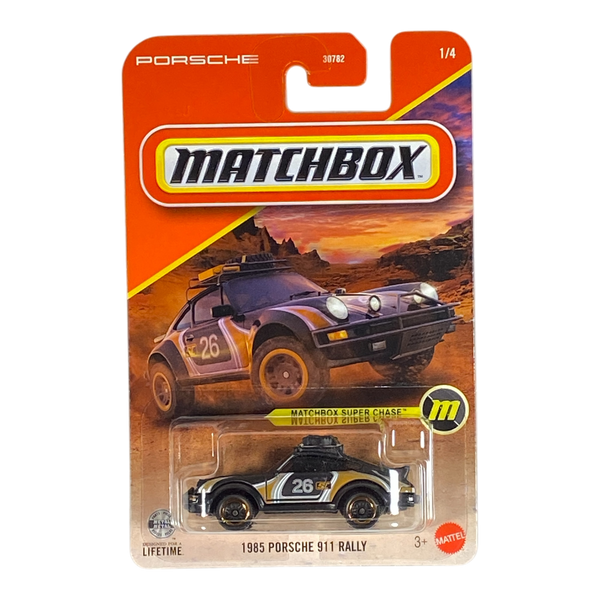 Matchbox 1985 Porsche 911 Rally 1/4 | 2026 Matchbox Super Chase 1/4