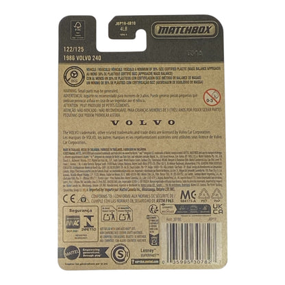 Matchbox 1986 Volvo 240 - 2025 Matchbox Series 122/125