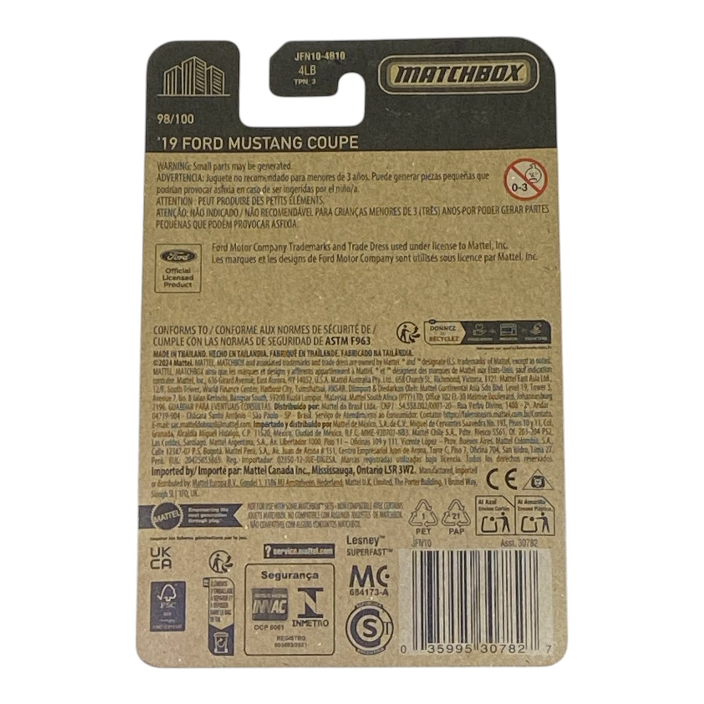 Matchbox '19 Ford Mustang Coupe - Matchbox Series 98/100
