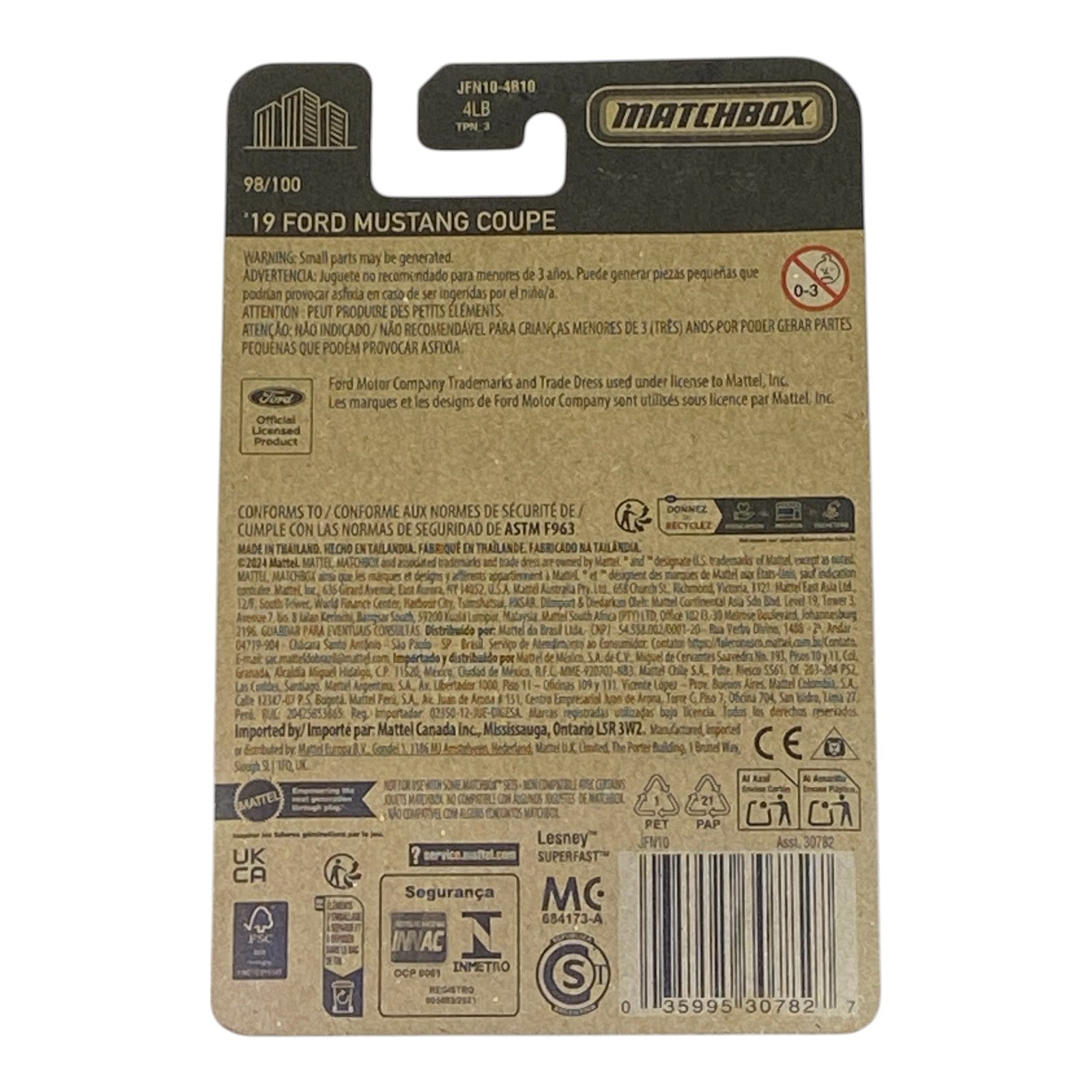 Matchbox '19 Ford Mustang Coupe - Matchbox Series 98/100