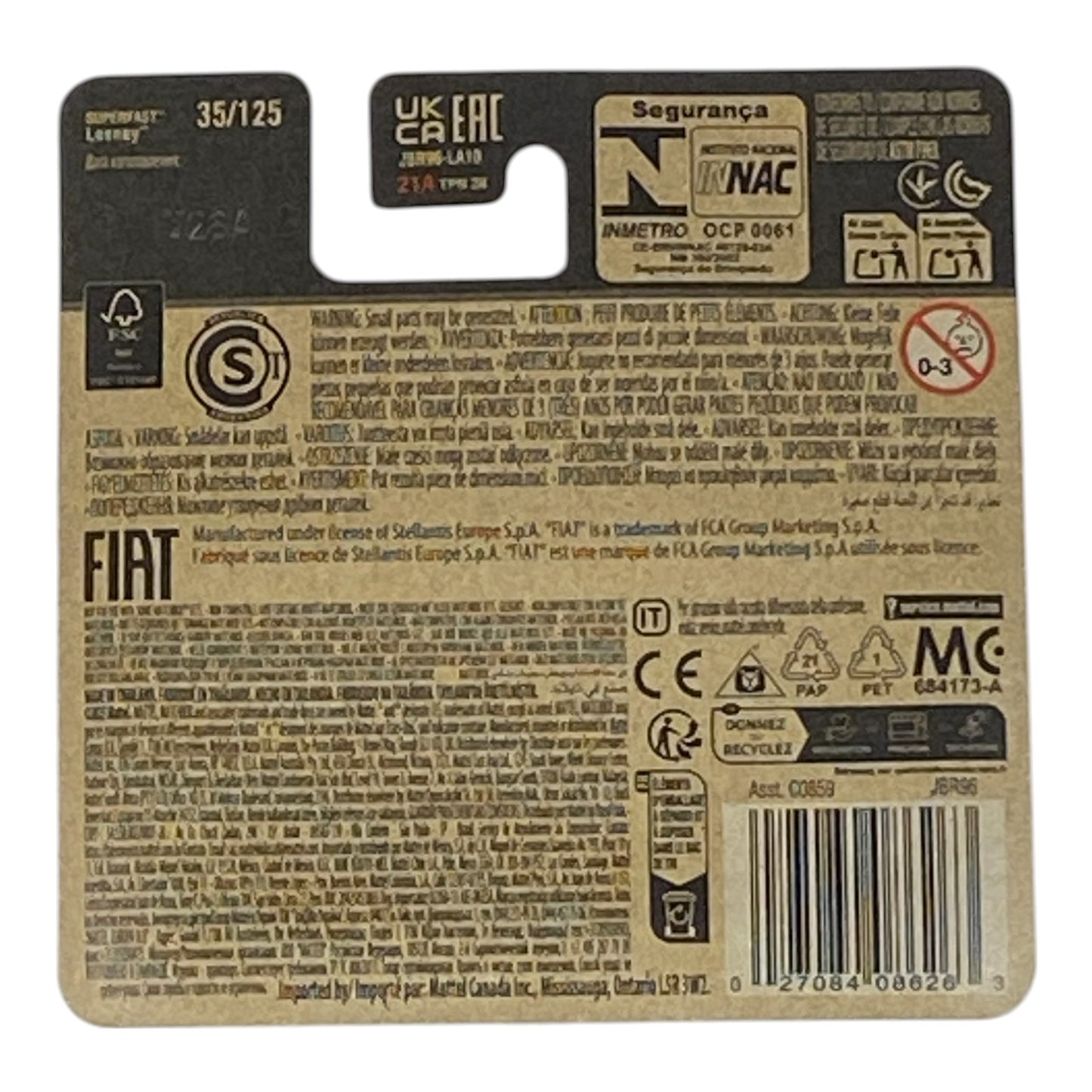 Matchbox 2016 Fiat 500X - 2025 Matchbox Series 35/125 (Short Card)