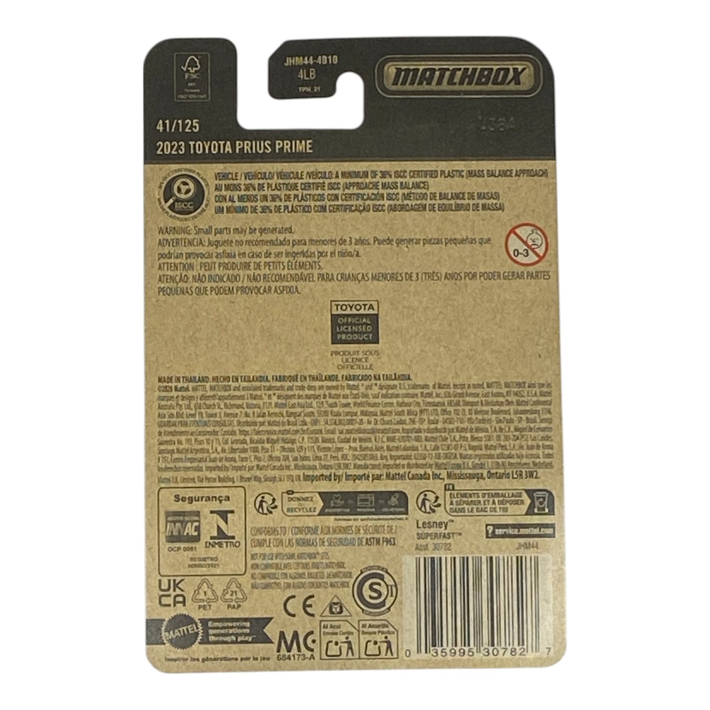 Matchbox 2023 Toyota Prius Prime - 2026 Matchbox Series 41/125