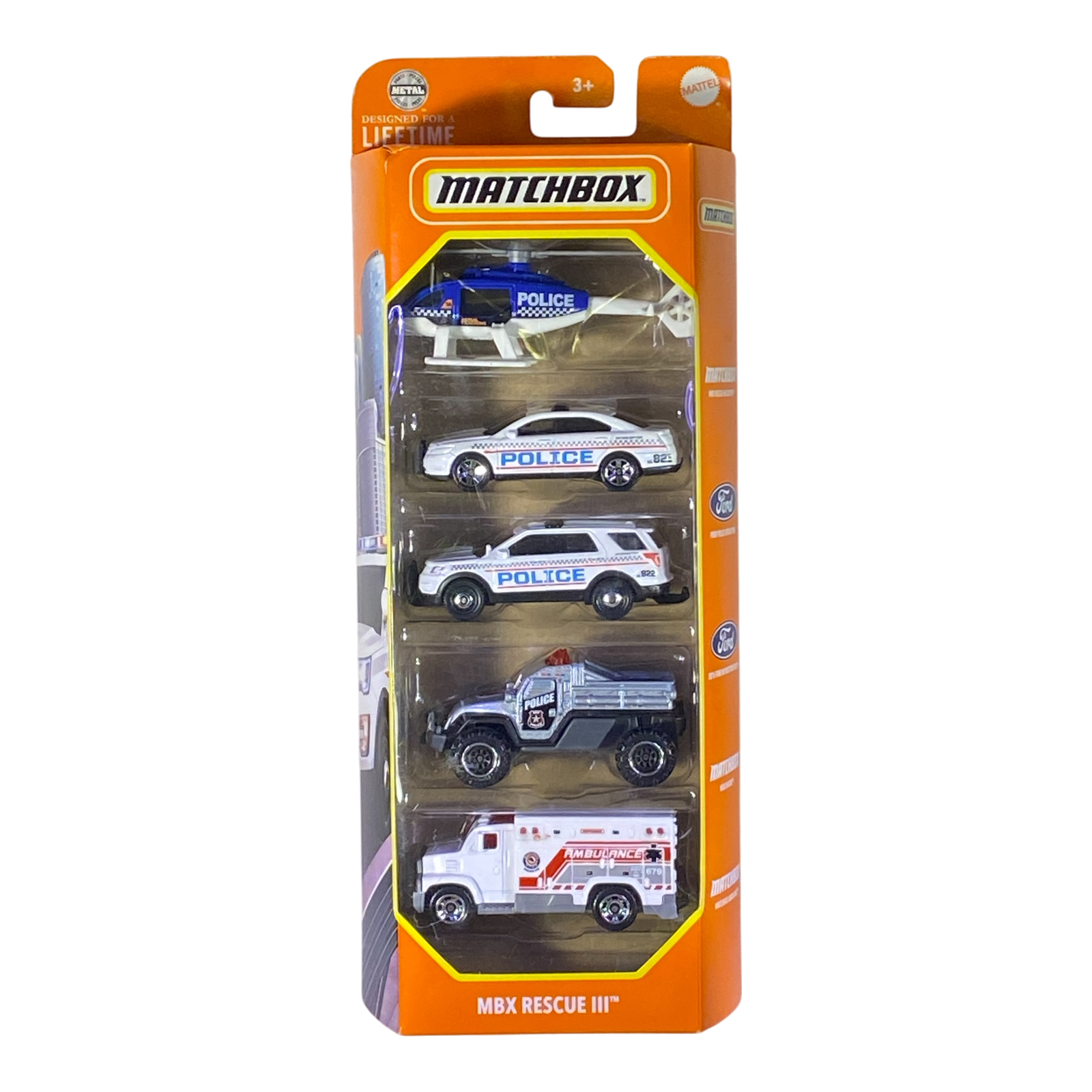 Matchbox 5 Packs - MBX Rescue III Main image