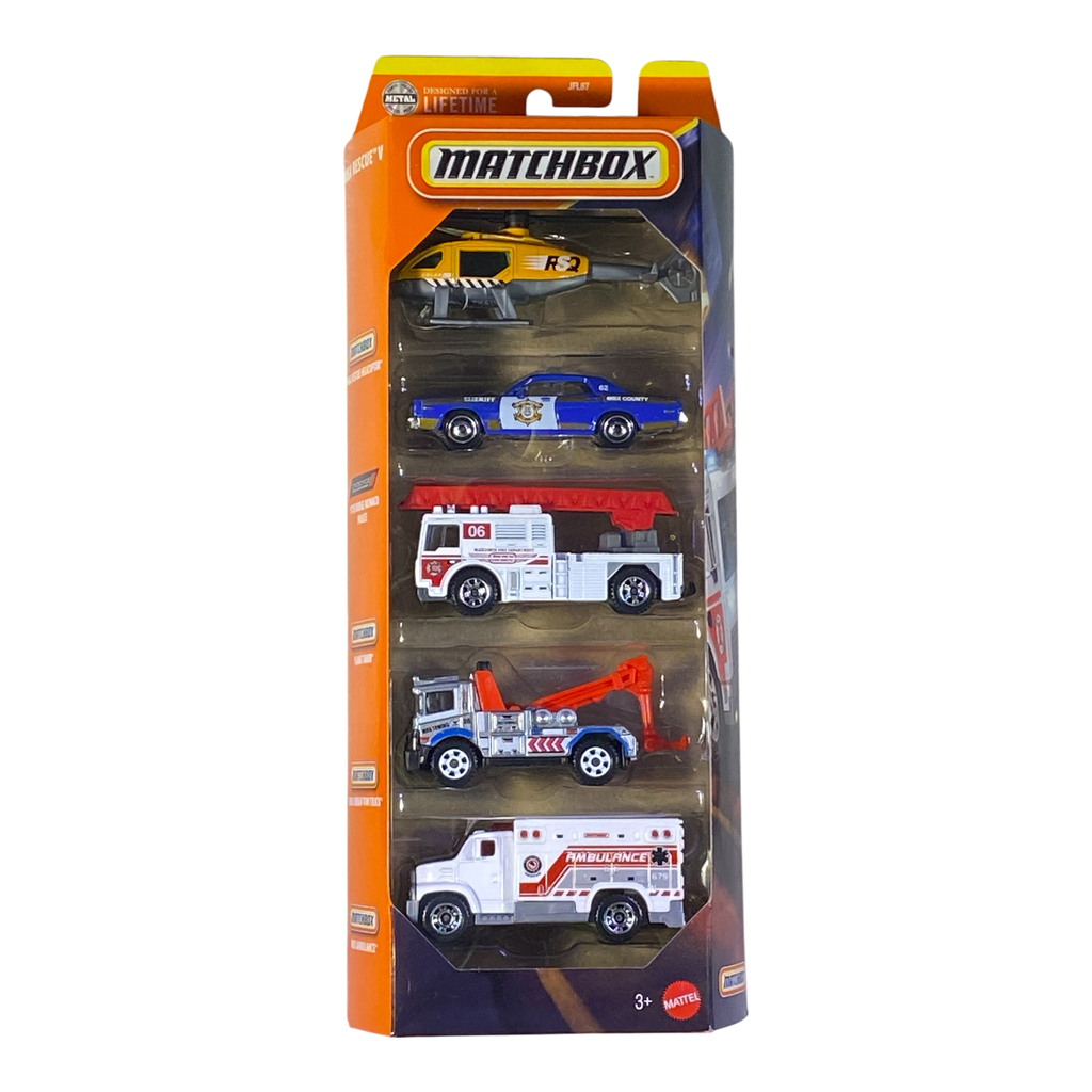 Matchbox 5 Packs - MBX Rescue V
