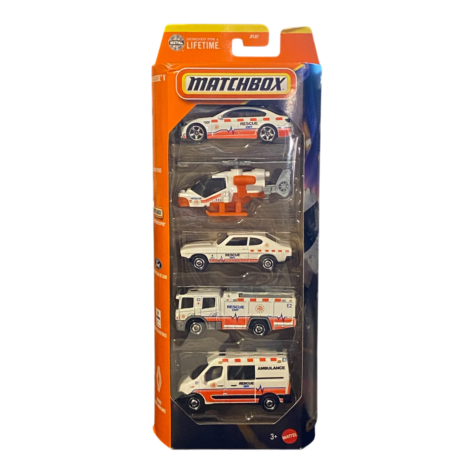 Matchbox 5 Packs - MBX Rescue V