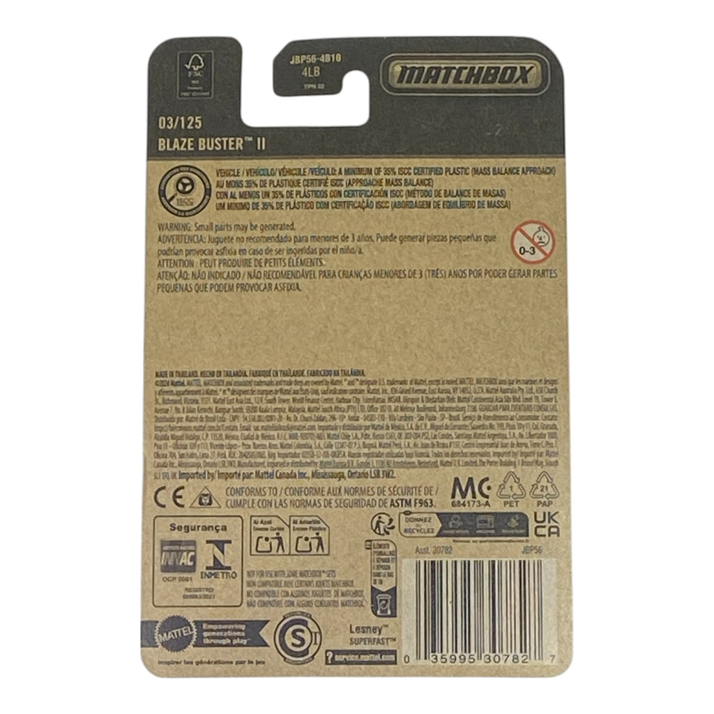 Matchbox Blaze Blaster II - 2025 Matchbox Series 03/125 - Collectors World Toys