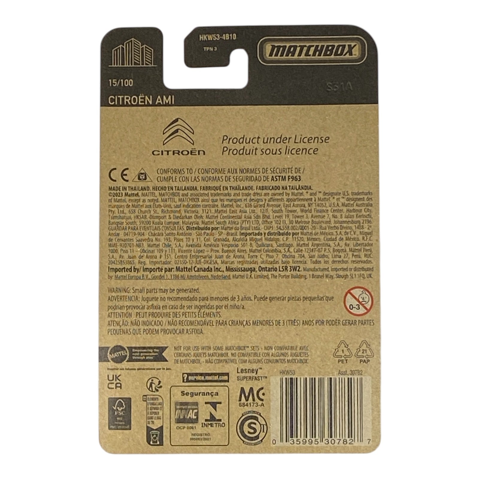 Matchbox Citroen AMI - Matchbox 70 Years Series 15/100