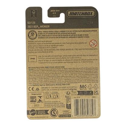 Matchbox Jeep Avenger - 2025 Matchbox Series 63/125