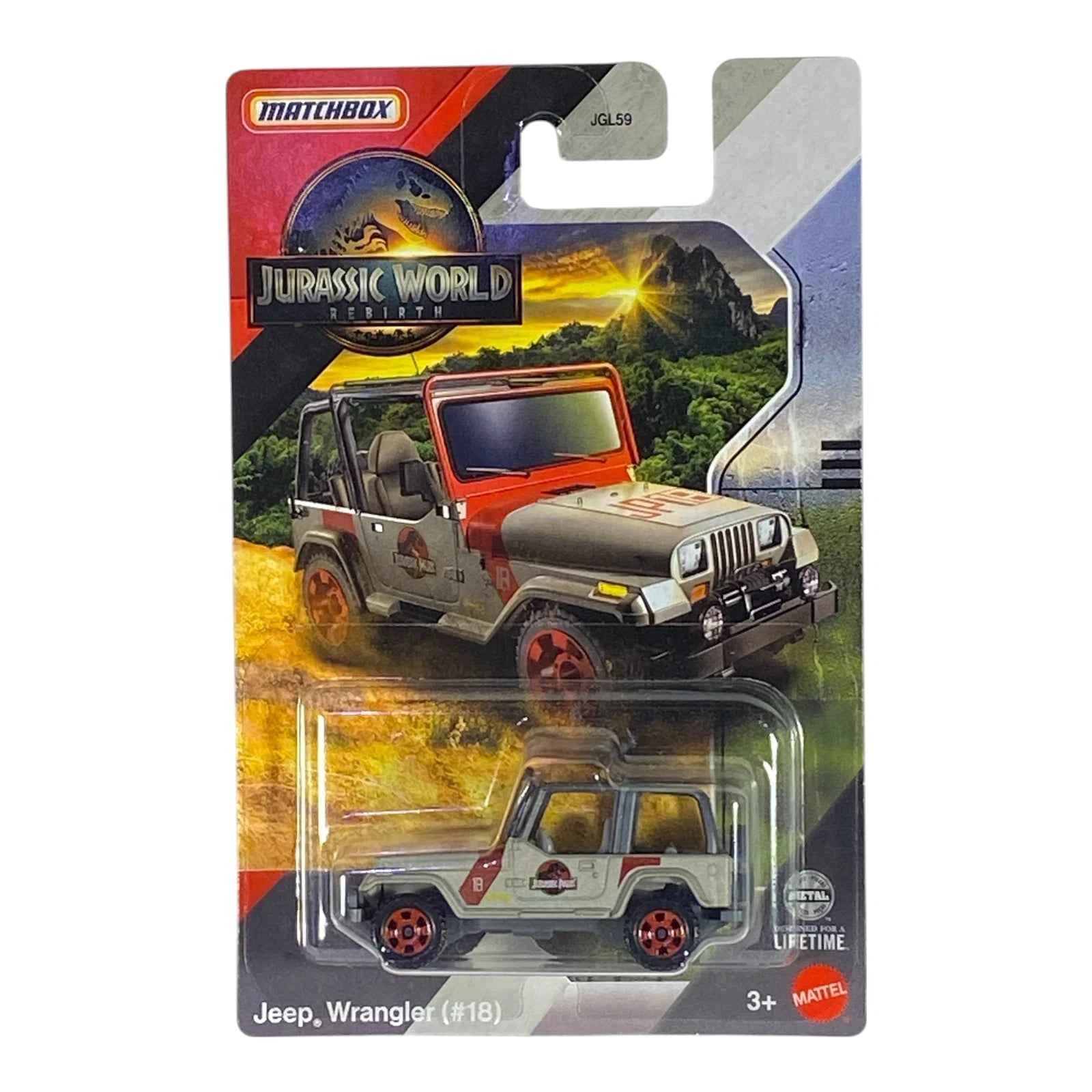 Matchbox Jeep Wrangler (#18) - Jurassic World Rebirth Collection Main image