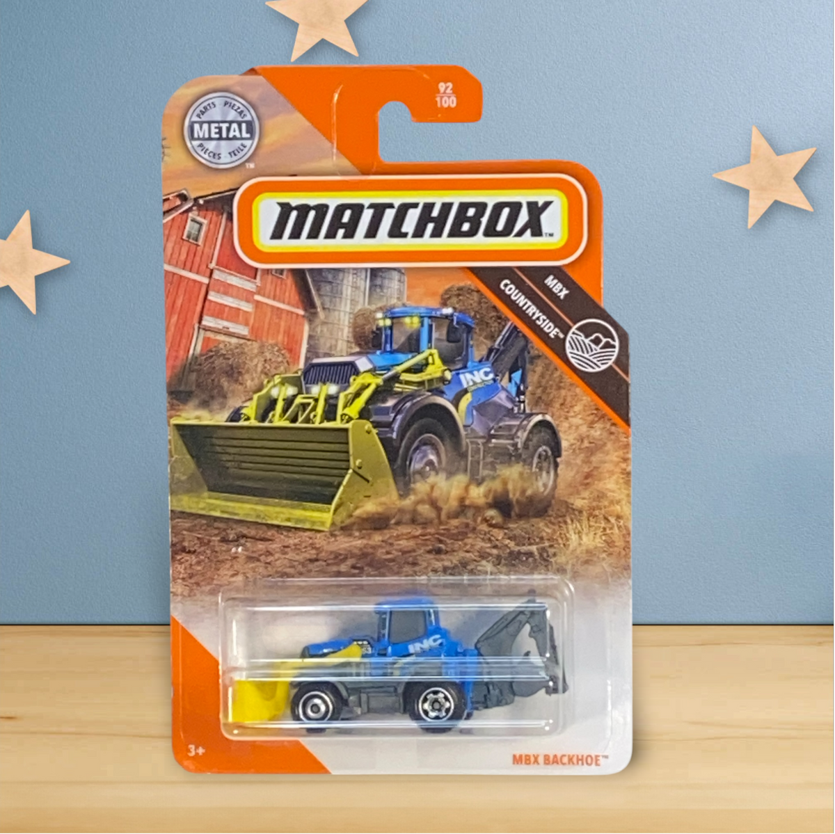 Matchbox MBX Backhoe - Countryside Series 92/100