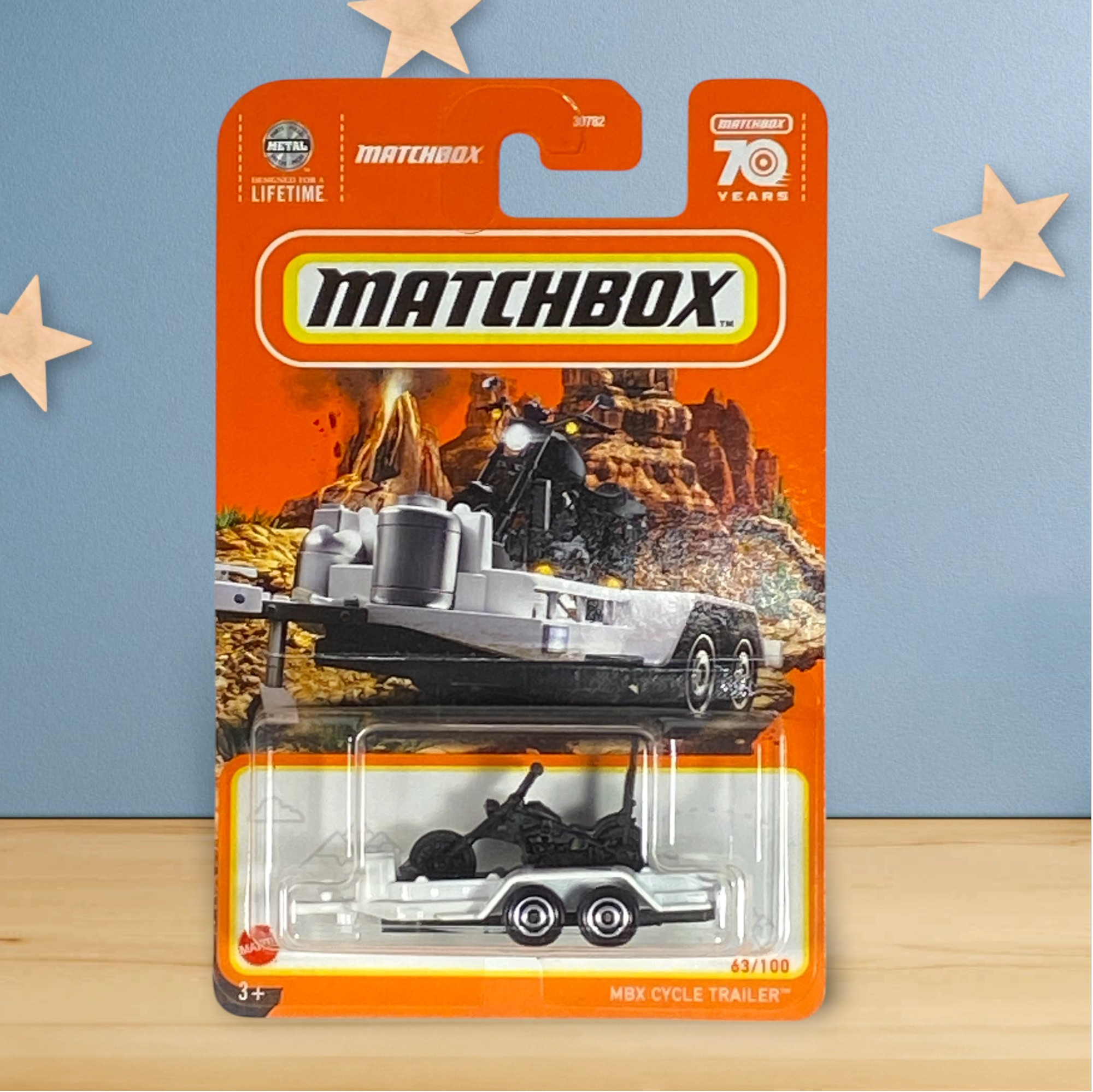 Matchbox MBX Cycle Trailer - Chopper Style - 70 Years Series 63/100