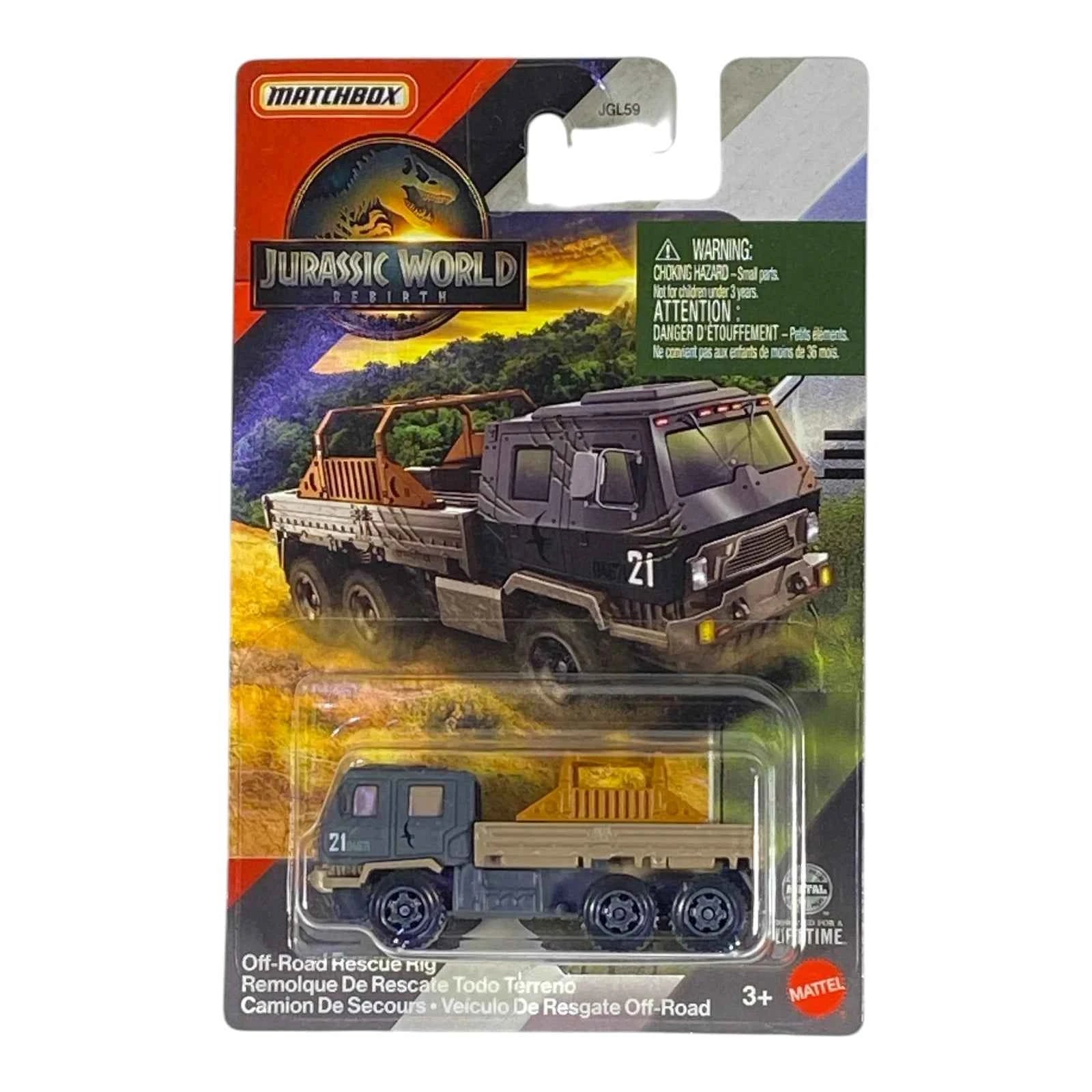Matchbox Off-Road Rescue Rig - Jurassic World Rebirth Collection
