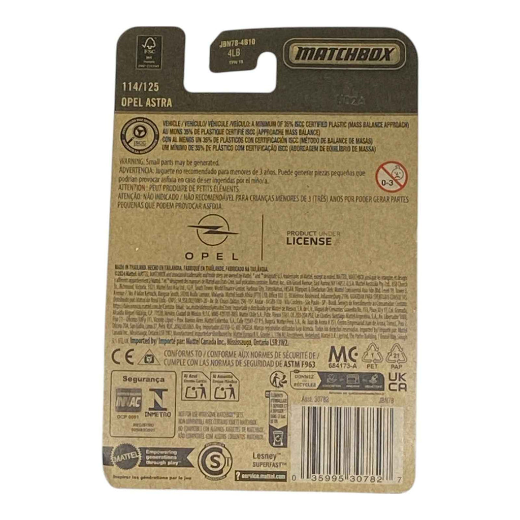 Matchbox Opel Astra - 2025 Matchbox Series 114/125