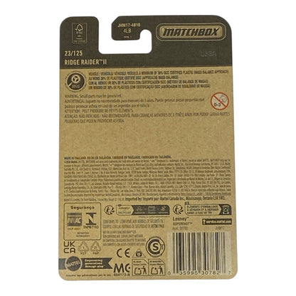 Matchbox Ridge Raider II - 2026 Matchbox Series 23/125