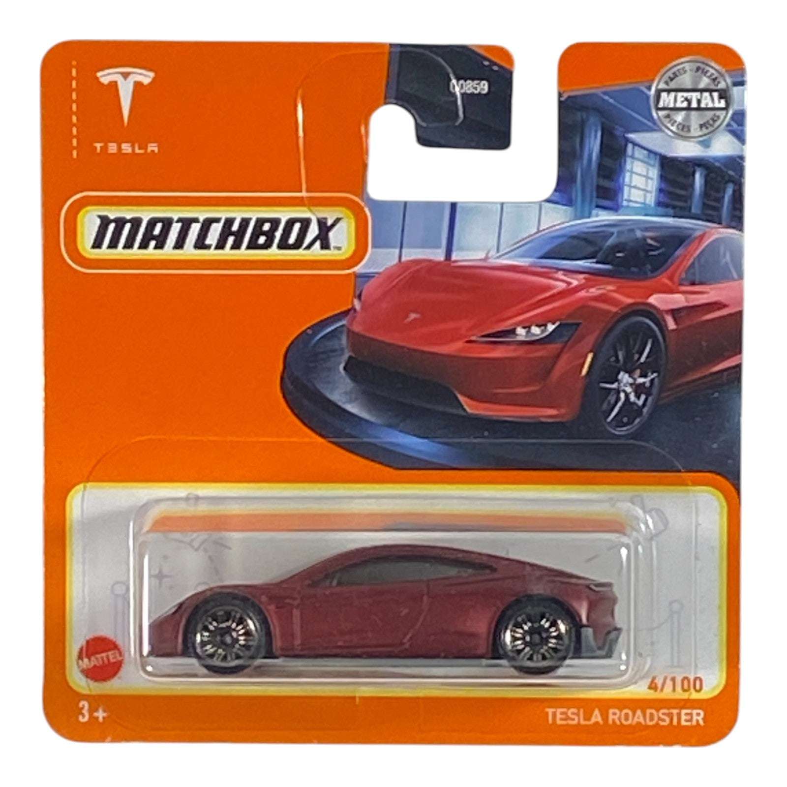 Matchbox Tesla Roadster - Matchbox Series 4/100 Short Card Main image