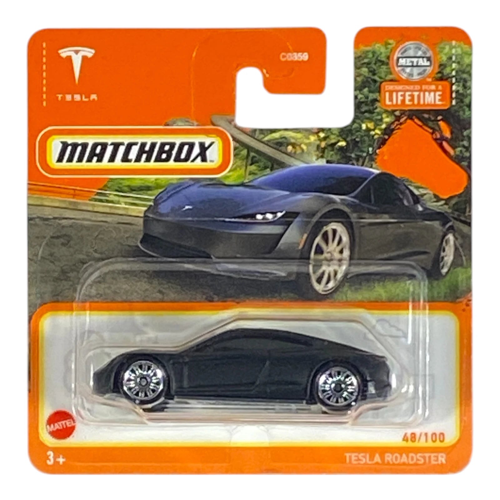 Matchbox Tesla Roadster (Short Card) - Matchbox Series 48/100 Main image