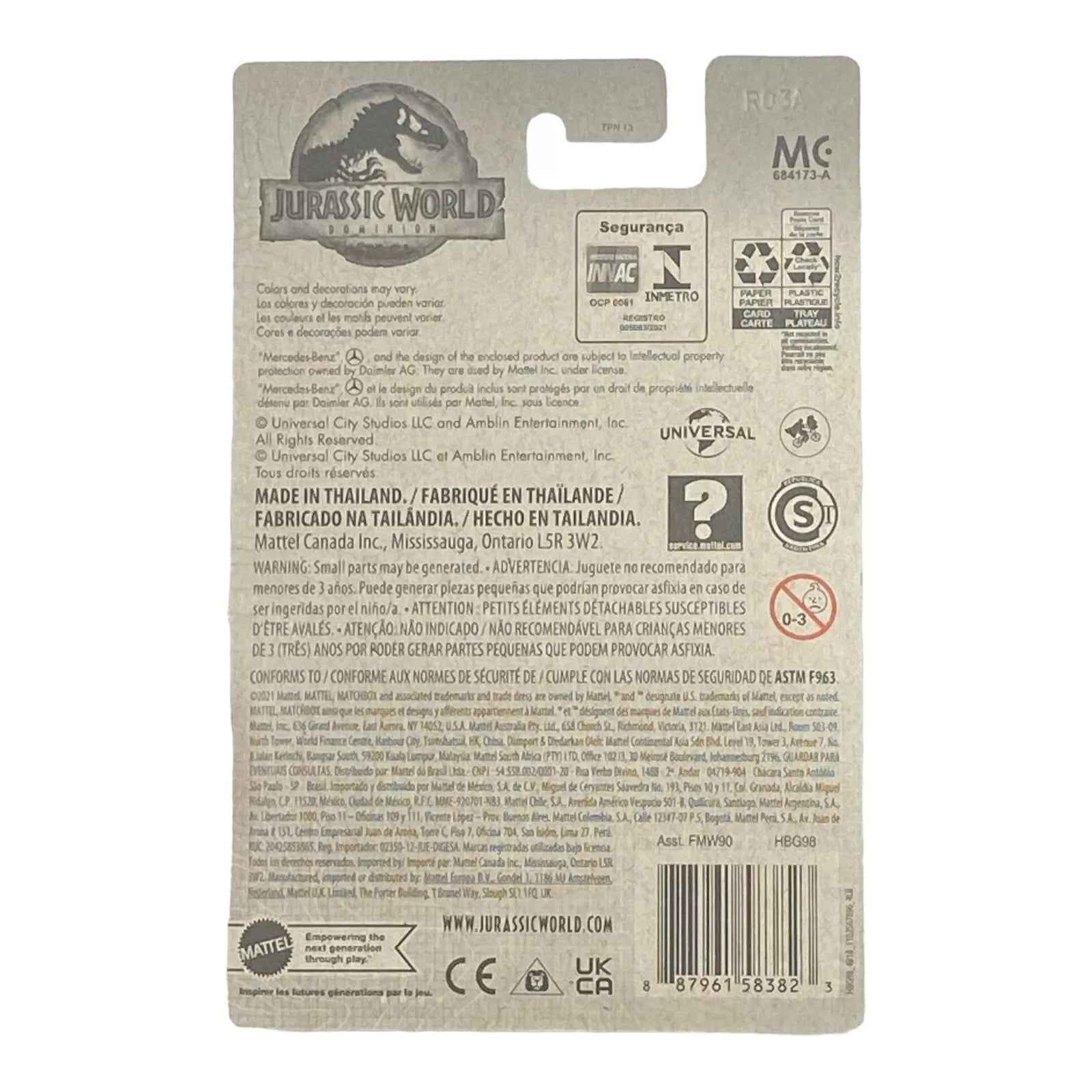 Matchbox '14 Mercedes-Benz G 550 - Jurassic World Dominion Series Secondary image