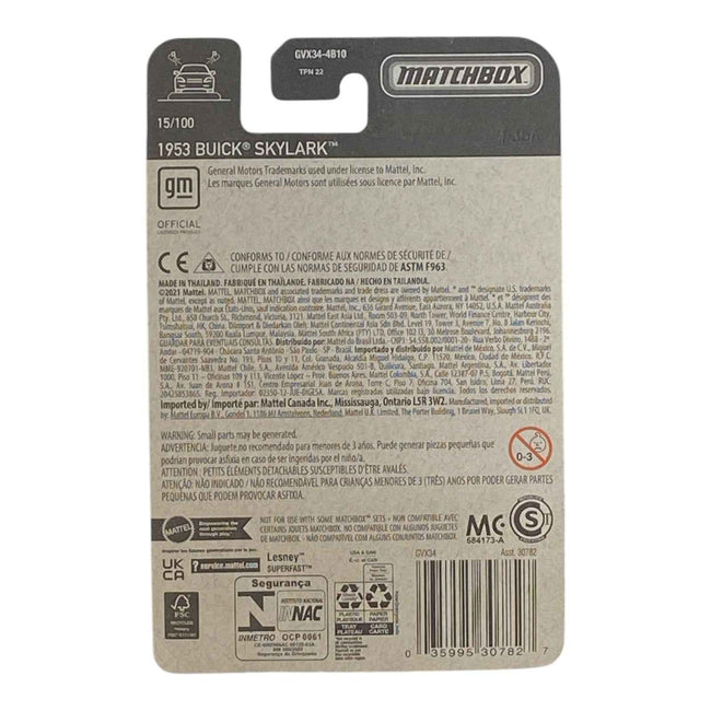 Matchbox 1953 Buick Skylark - Matchbox Series 15/100 Main Image