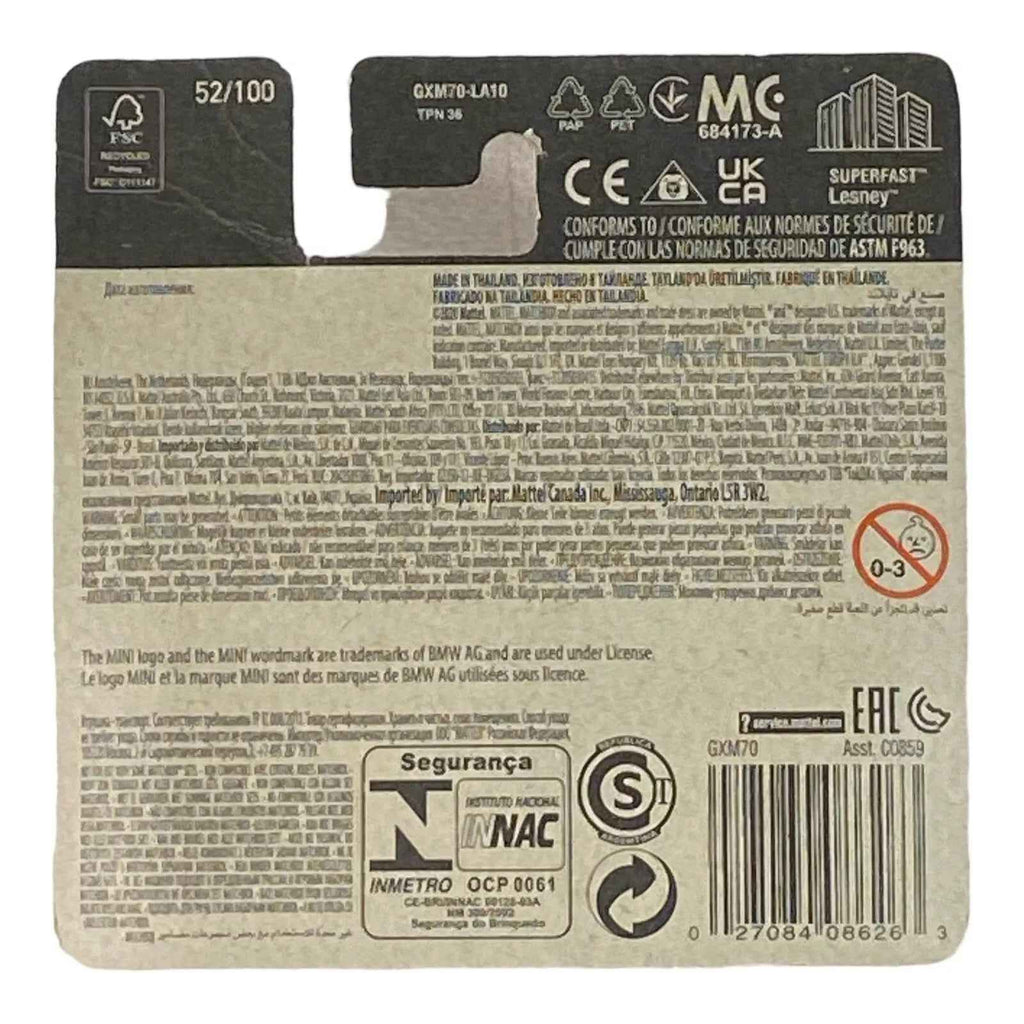 Matchbox 2010 Mini Cooper S Cabrio - Short Card