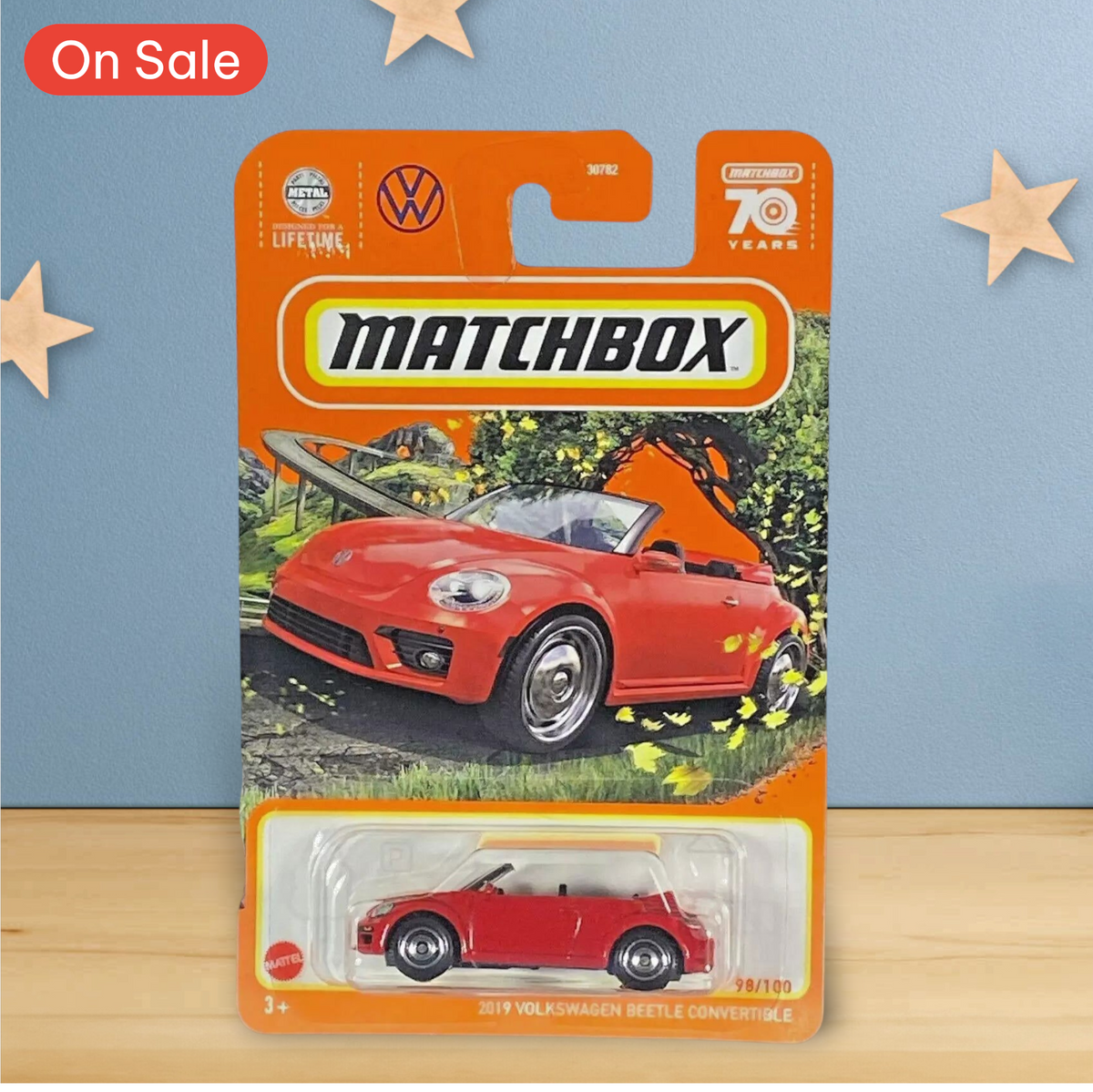 Matchbox 2019 Volkswagen Beetle Convertible - Matchbox 70 Years Series 98/100