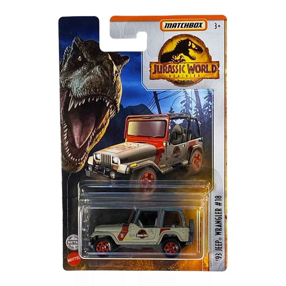 Matchbox '93 Jeep Wrangler #18 - Jurassic World Dominion Series -