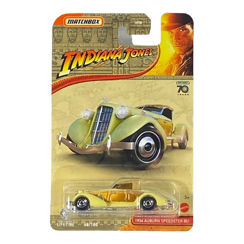 Matchbox Indiana Jones 1936 Auburn Speedster 851 - 70 Years Series 48/100