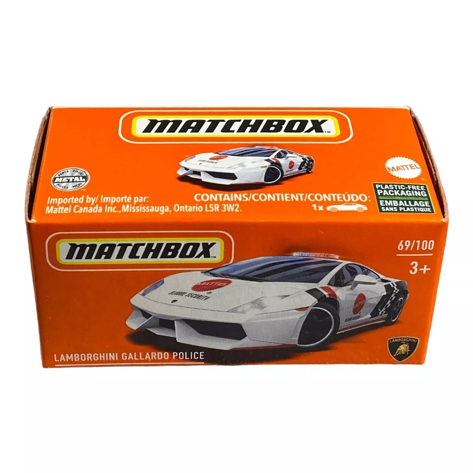 Matchbox Lamborghini Gallardo Police - Matchbox Power Grabs - Collectors World Toys