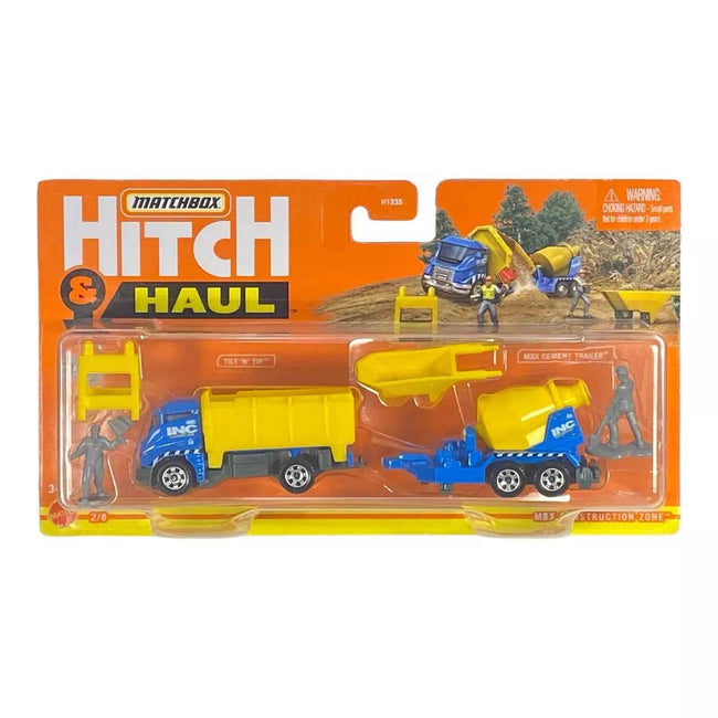 Matchbox MBX Construction Zone - Matchbox Hitch & Haul Series - Hover Image