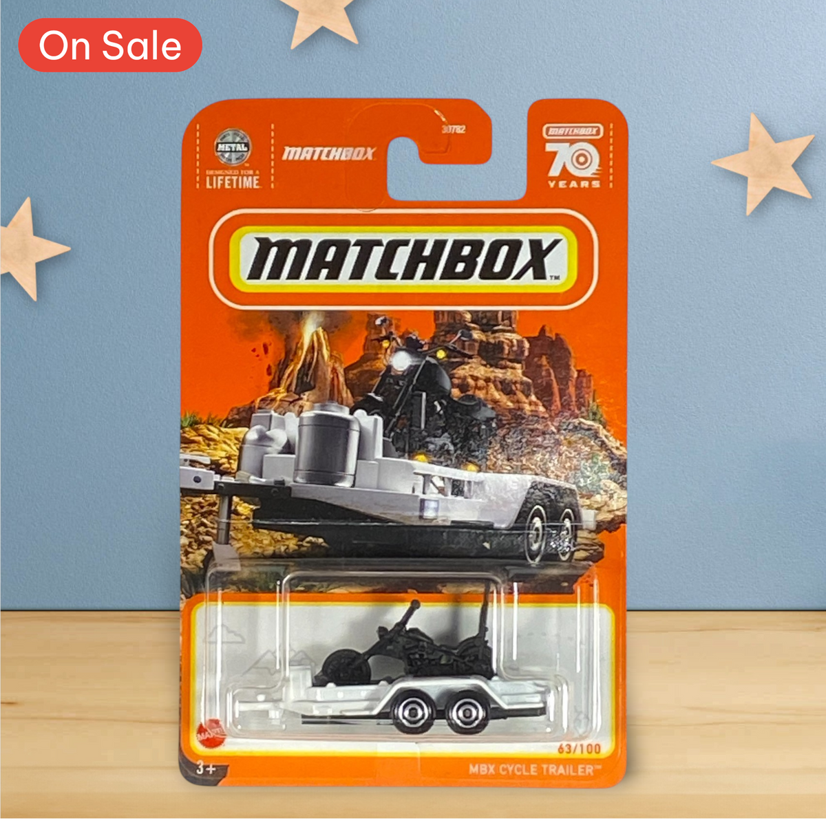 Matchbox MBX Cycle Trailer - Chopper Style - 70 Years Series 63/100