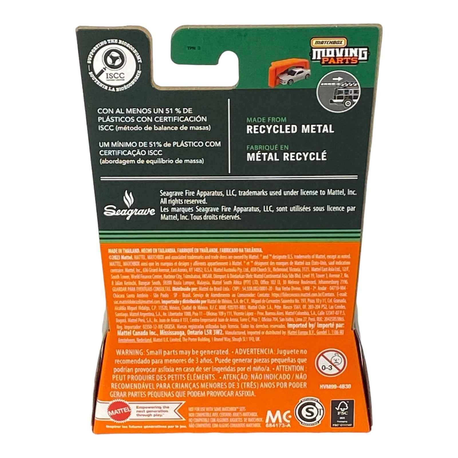 Matchbox Seagrave Fire Truck - Moving Parts Series