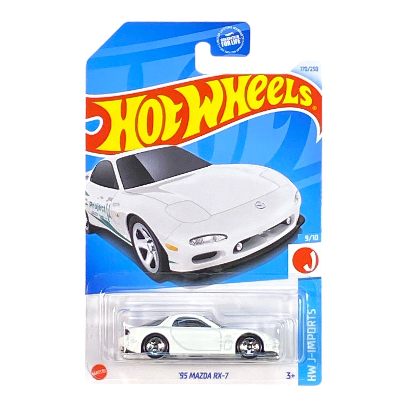 Hot Wheels '95 Mazda RX-7 - J-Imports Series 9/10 Error Card No Graphics