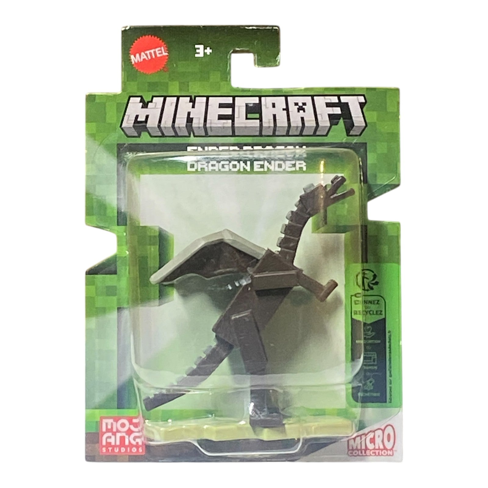 Minecraft Set of 5 Micro Figures - Ender Dragon, Steve, Pig, Enderman & Creeper