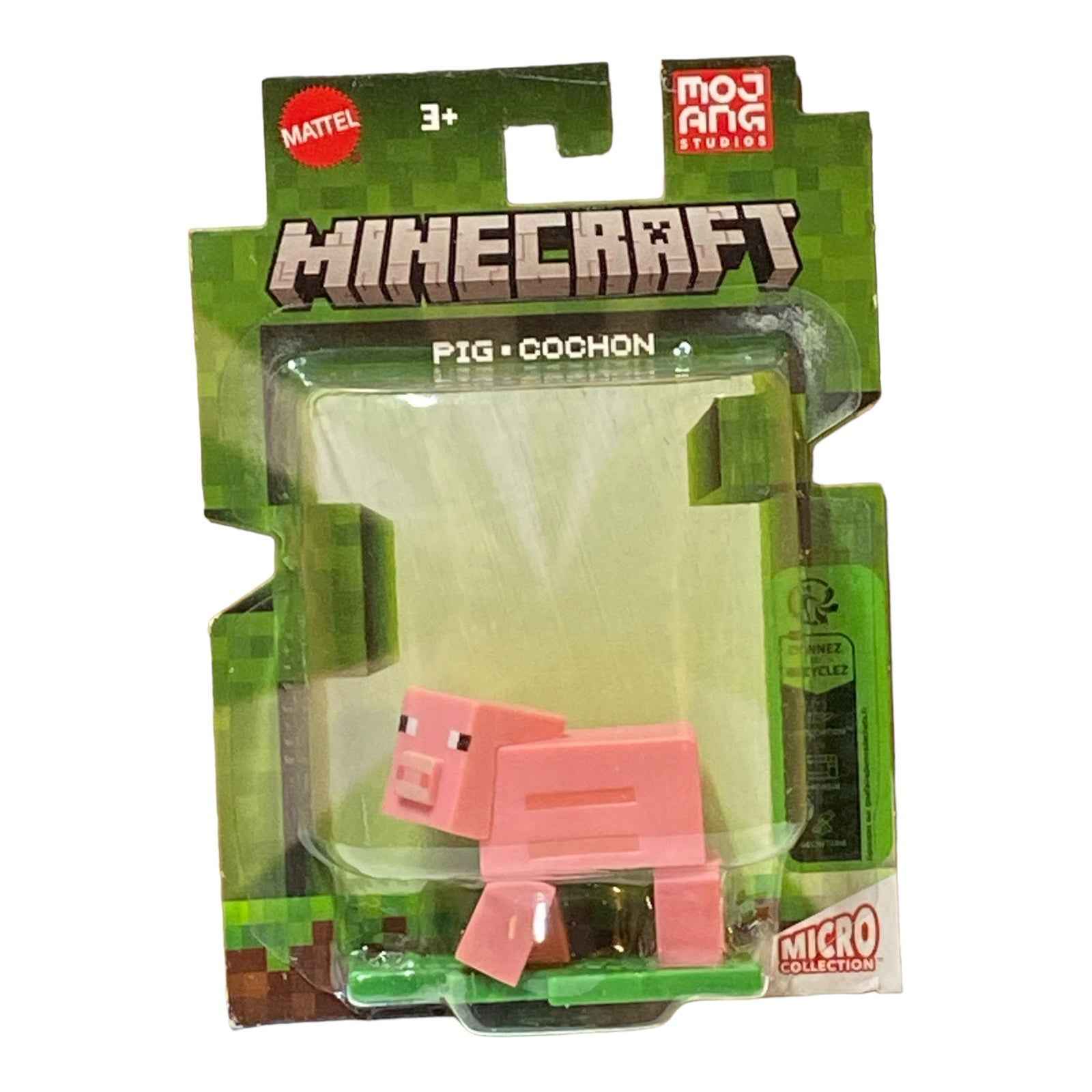 Pig Micro Figure / Cake Topper - Minecraft -