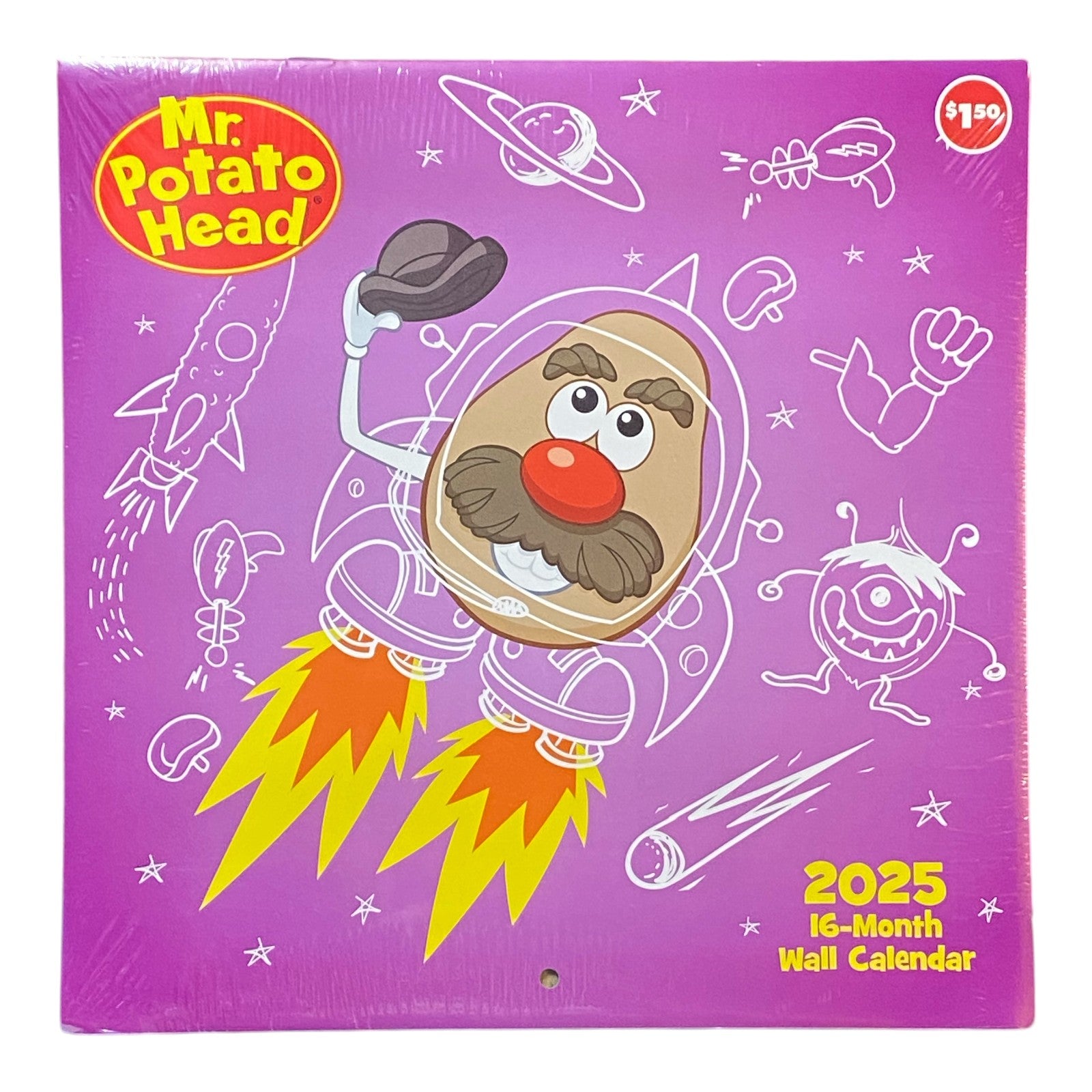 Mr. Potato Head 2025 16-Month Wall Calendar