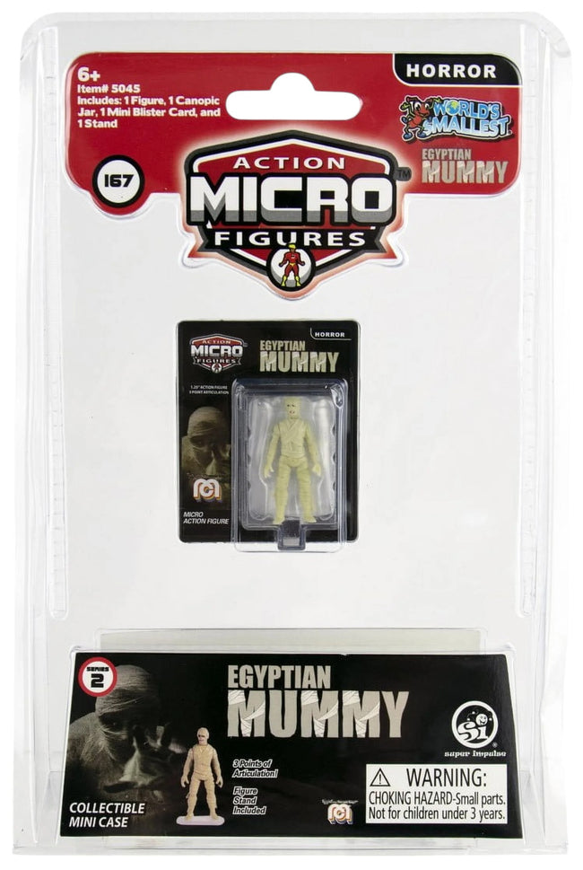 World's Smallest Action Micro Figures Egyptian Mummy Micro Figure - Hover Image