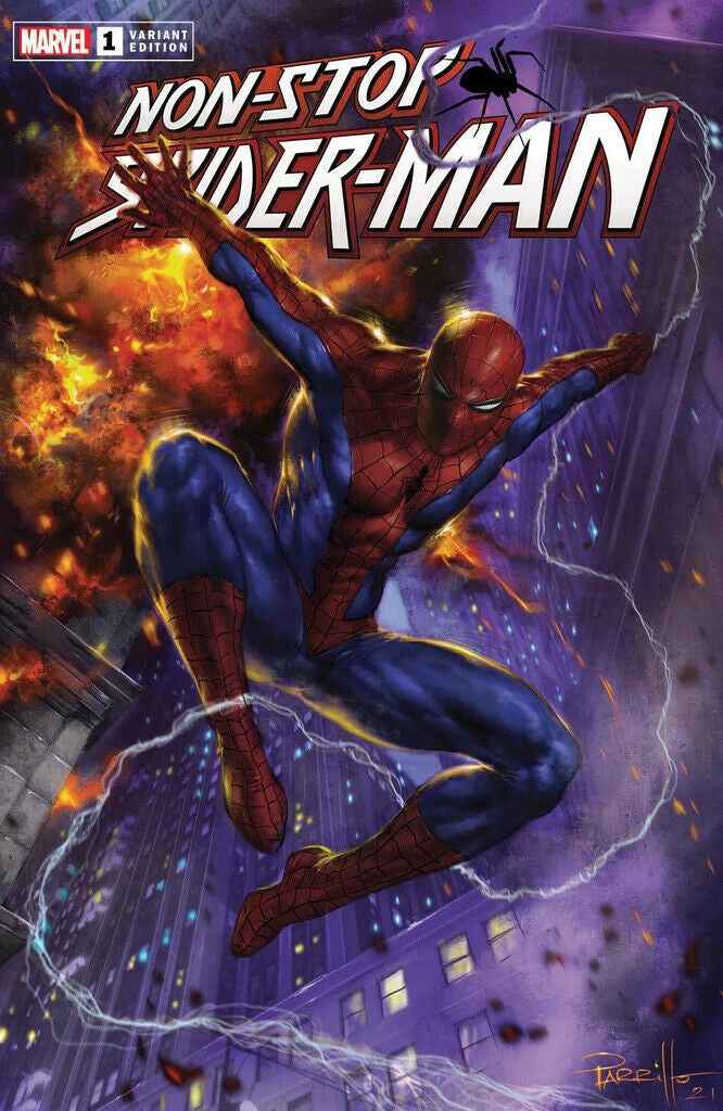 NON-STOP SPIDER-MAN #1 (LUCIO PARRILLO EXCLUSIVE TRADE VARIANT) COMIC ~ Marvel PRE ORDER Main image