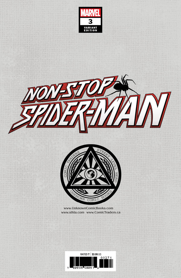 Non-Stop Spider-Man #3 Unknown Comics Gabriele Dell'Otto Exclusive Var (06/02/2021) - Collectors World Toys