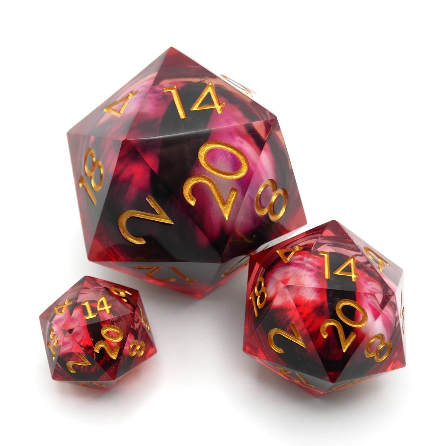 Nosferatu's Eye - Giant D20 Moving Eye DnD Dice | Acrylic RPG Gaming Dice Main image