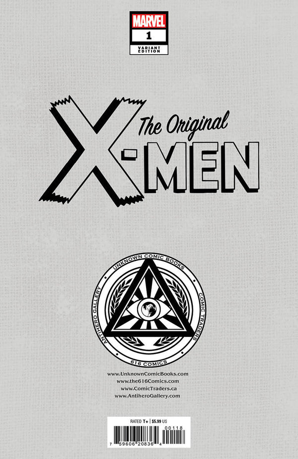 Original X-Men #1 Unknown Comics Kaare Andrews Exclusive Virgin Var (12/20/2023) - Collectors World Toys