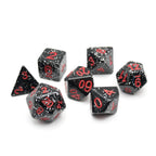 Obsidian Malphite - 7 Piece DnD Dice Set | Acrylic RPG Gaming Dice - Collectors World Toys