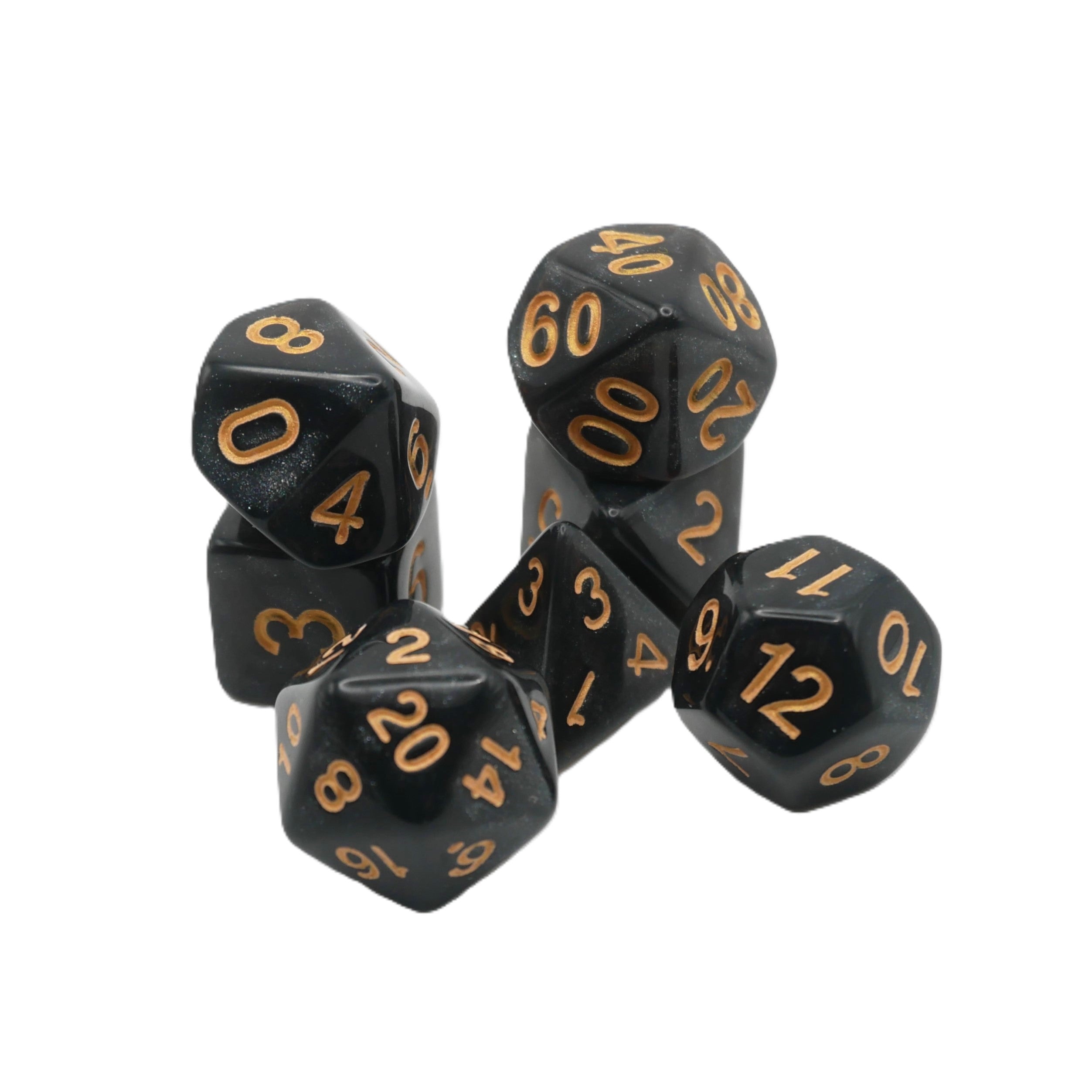 Onix's Core - 7 Piece DnD Dice Set | Acrylic RPG Gaming Dice - Collectors World Toys