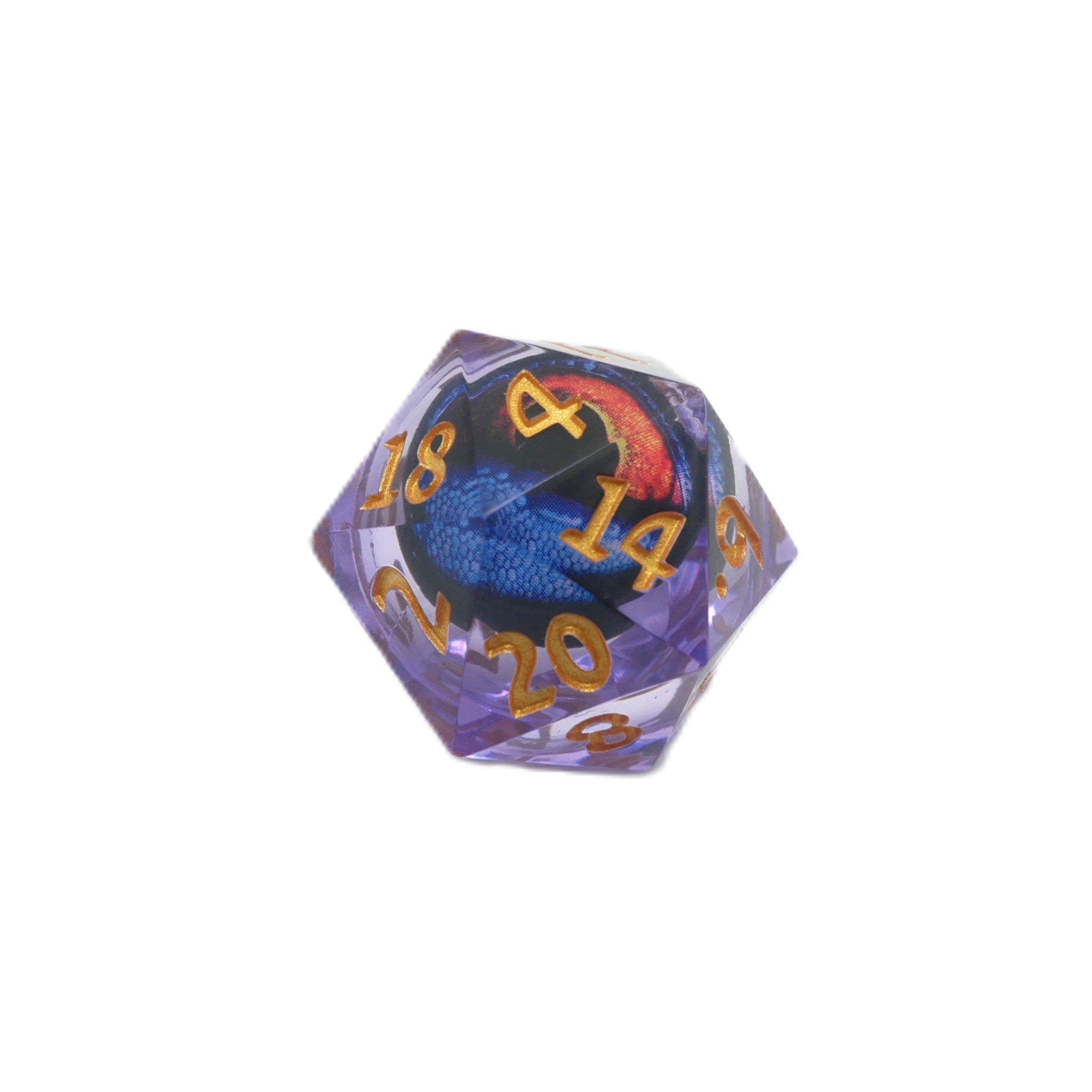 Owlbear's Eye - Giant D20 Moving Eye DnD Dice | Acrylic RPG Gaming Dice - Collectors World Toys