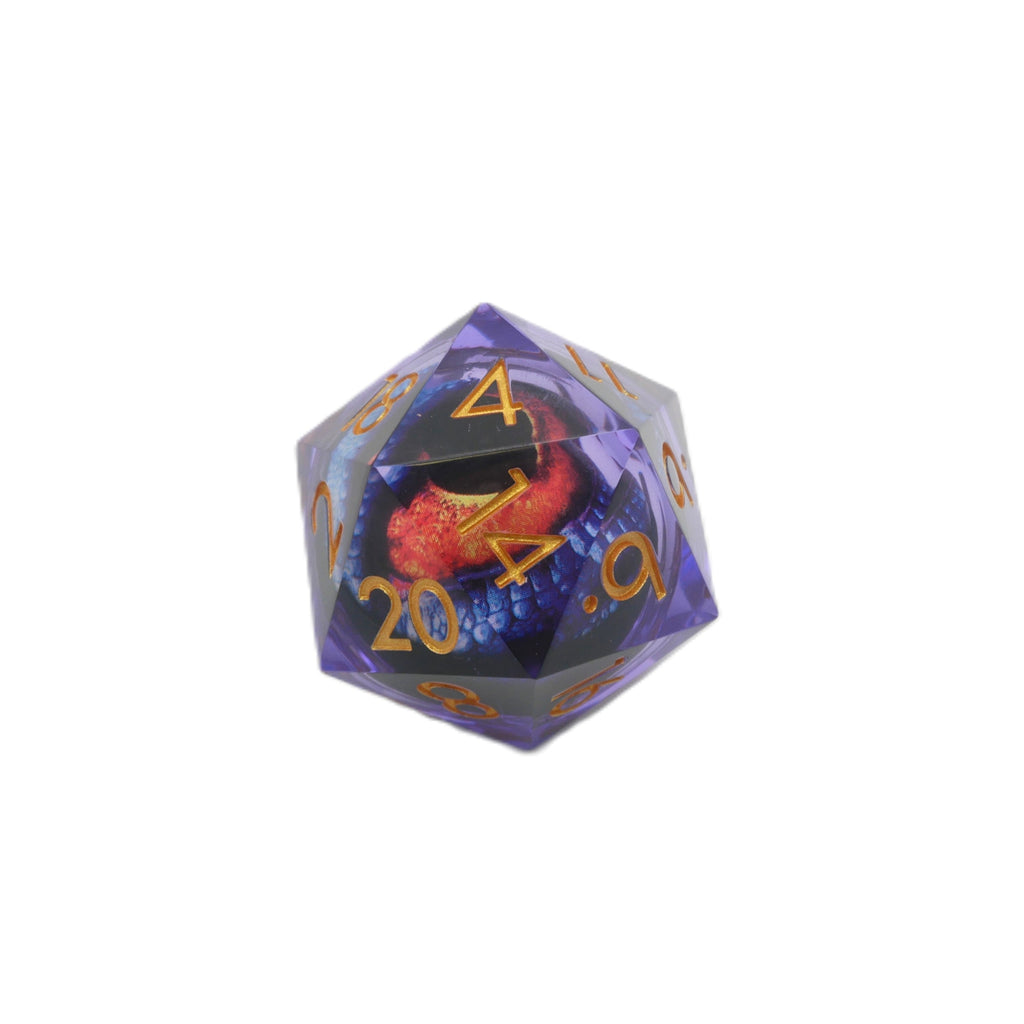 Owlbear's Eye - Giant D20 Moving Eye DnD Dice | Acrylic RPG Gaming Dice - Collectors World Toys