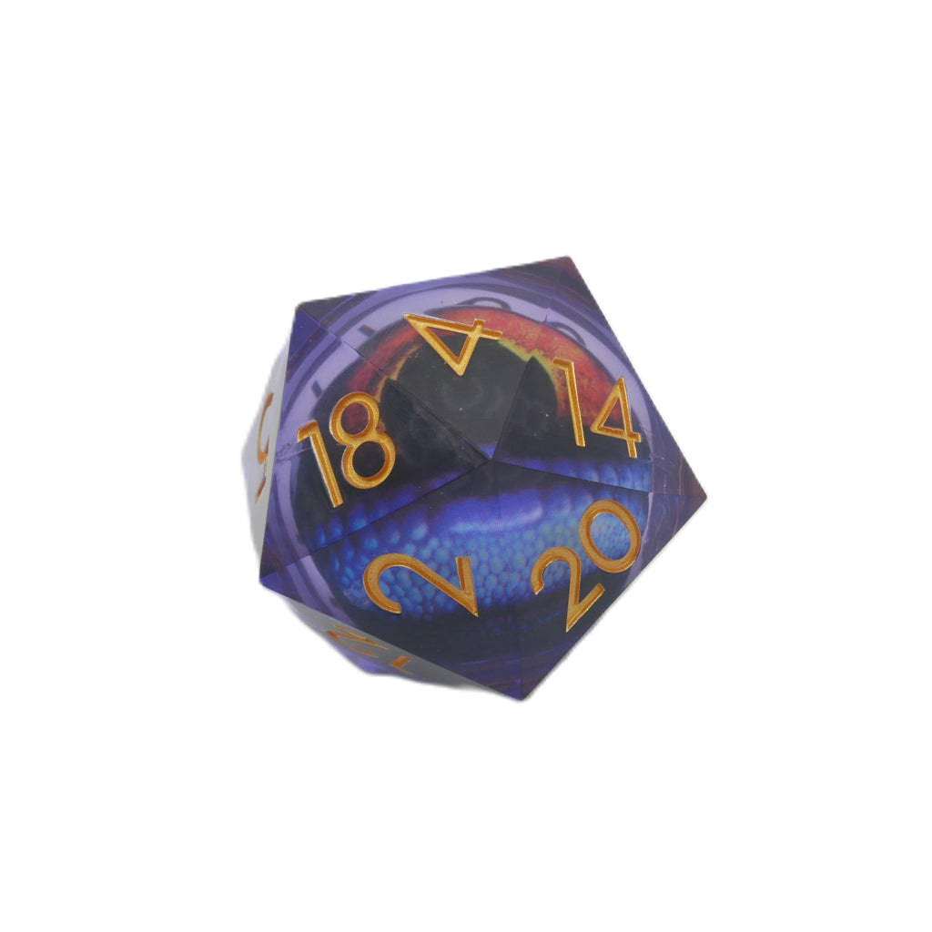 Owlbear's Eye - Giant D20 Moving Eye DnD Dice | Acrylic RPG Gaming Dice - Collectors World Toys