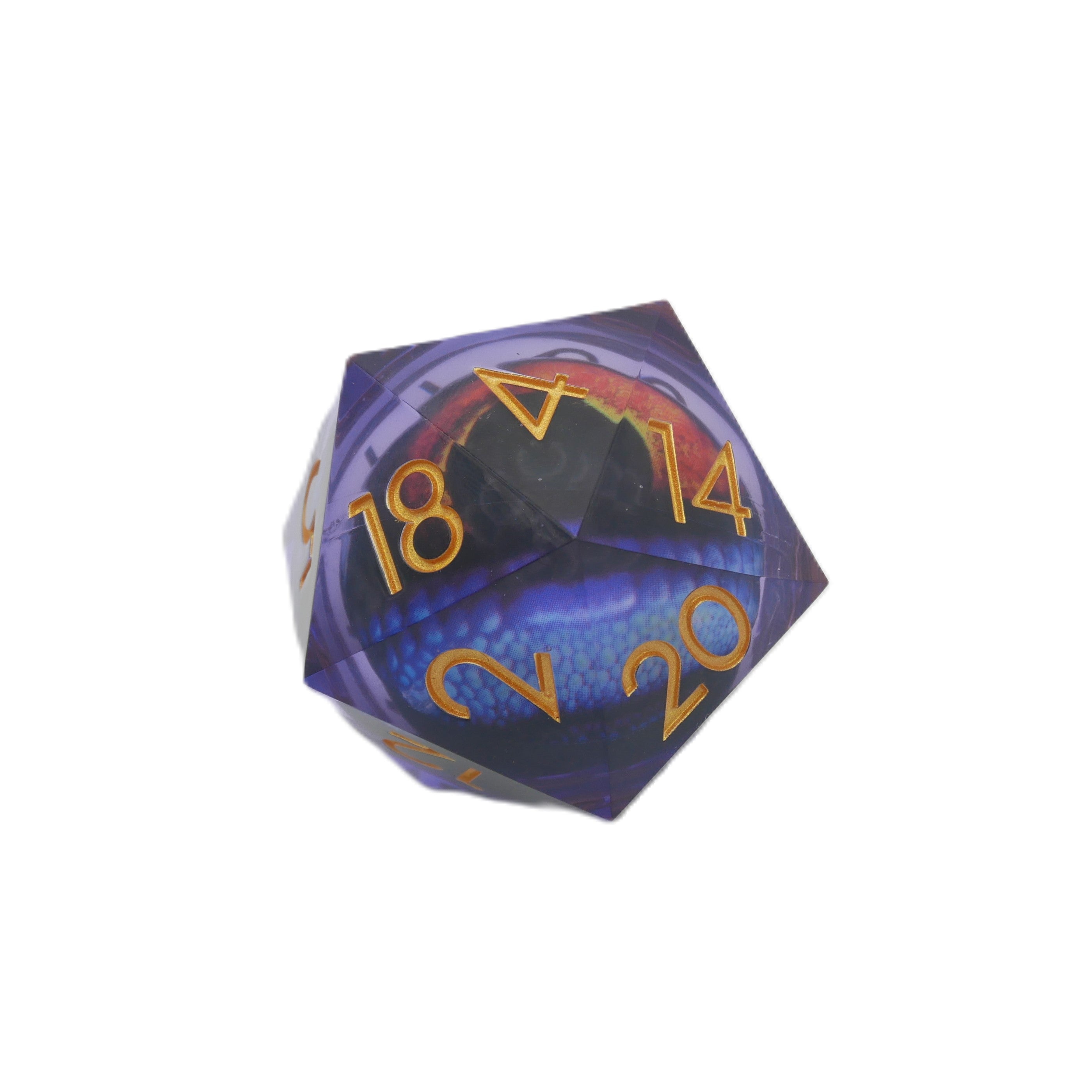 Owlbear's Eye - Giant D20 Moving Eye DnD Dice | Acrylic RPG Gaming Dice - Collectors World Toys