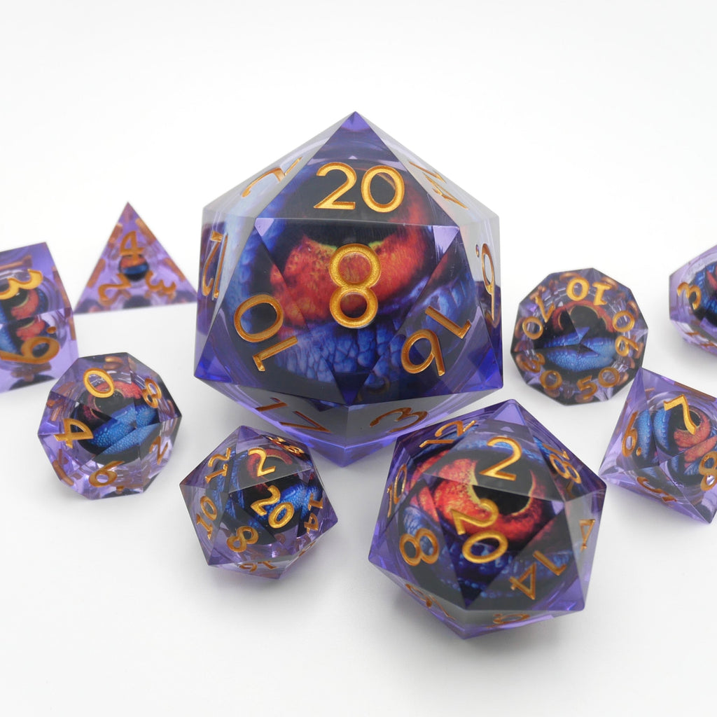 Owlbear's Eye - Giant D20 Moving Eye DnD Dice | Acrylic RPG Gaming Dice - Collectors World Toys