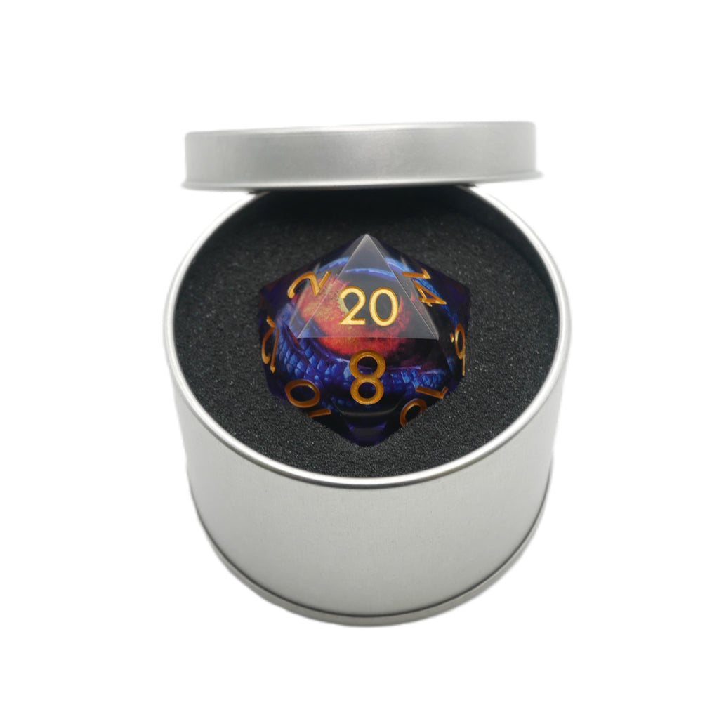 Owlbear's Eye - Giant D20 Moving Eye DnD Dice | Acrylic RPG Gaming Dice - Collectors World Toys