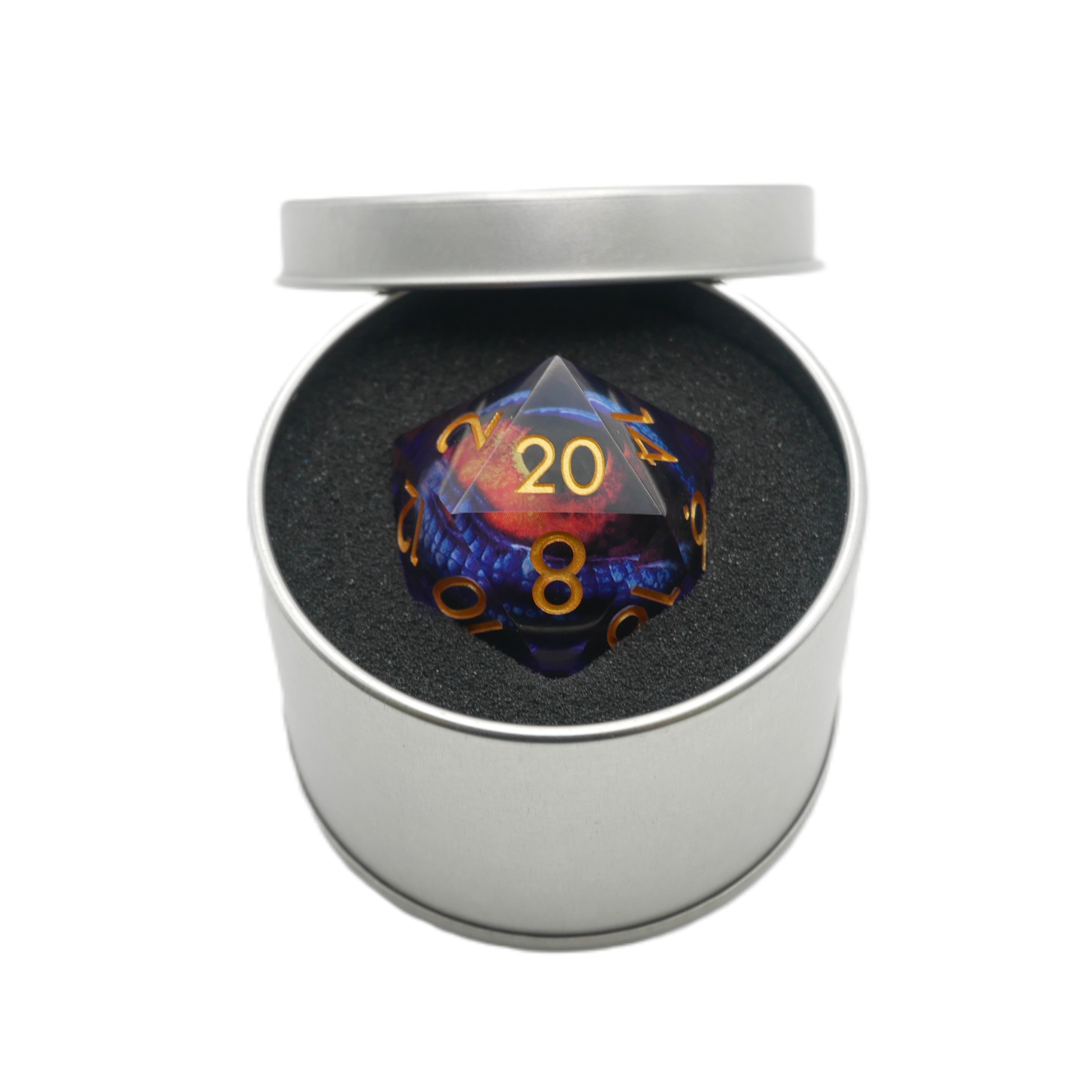 Owlbear's Eye - Giant D20 Moving Eye DnD Dice | Acrylic RPG Gaming Dice - Collectors World Toys